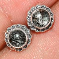 Black Rutile Studs-BRUS93