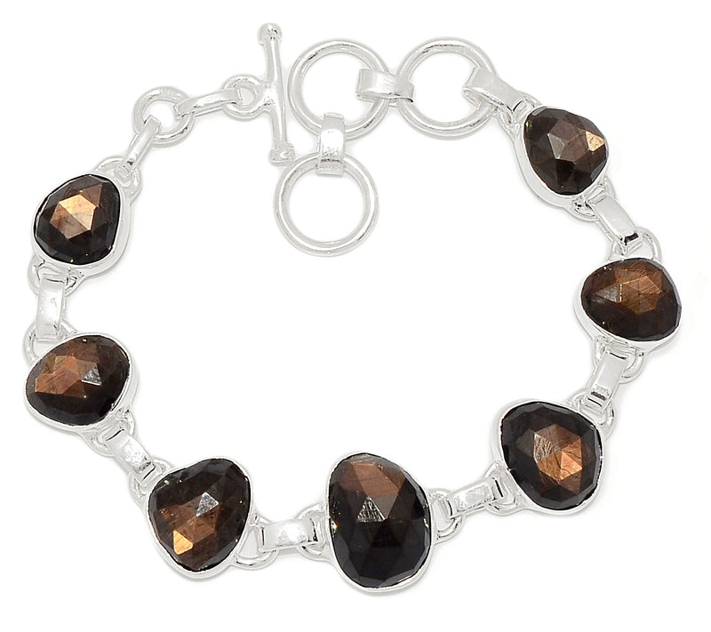 7.3" Zawadi Golden Sapphire Bracelets - BSFB29