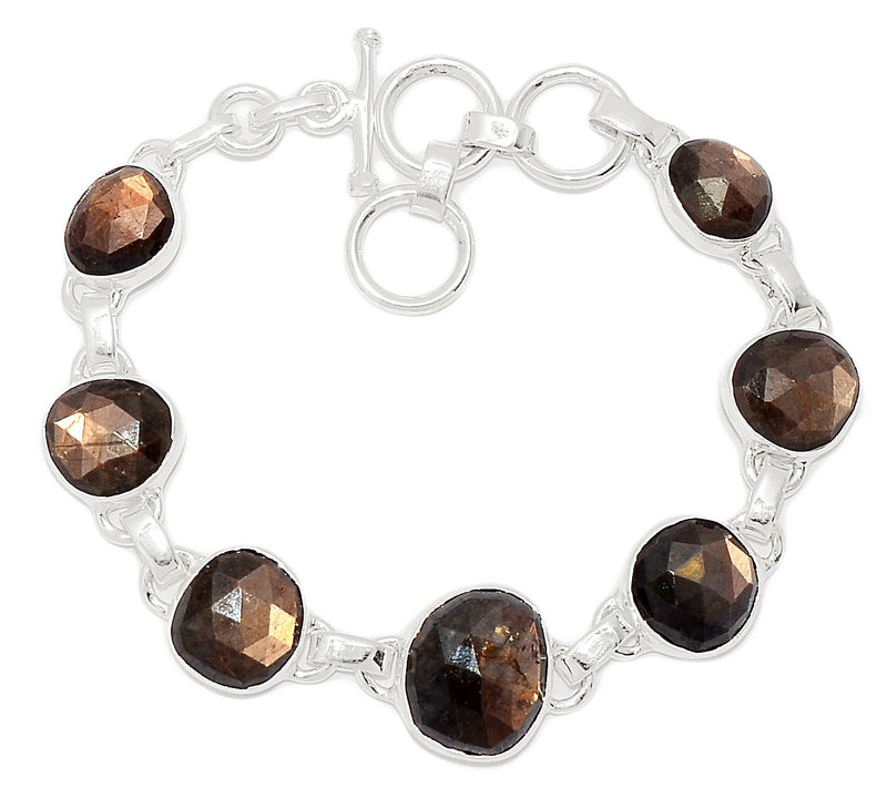 7.6" Zawadi Golden Sapphire Bracelets - BSFB35