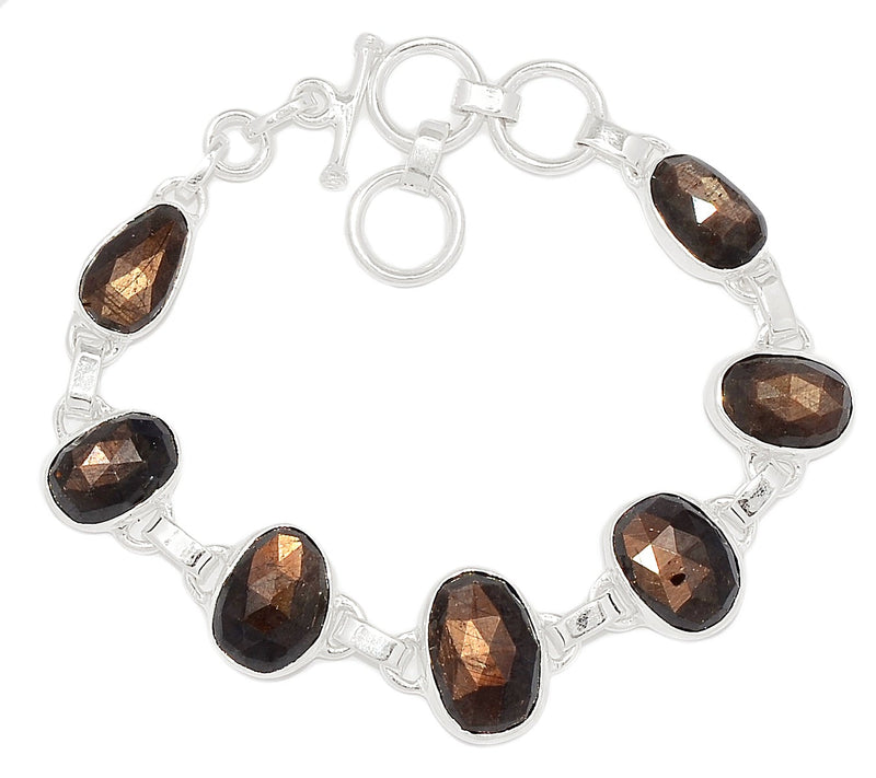 7.6" Zawadi Golden Sapphire Bracelets - BSFB38