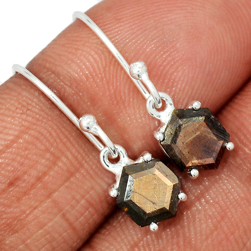 1" Claw - Zawadi Golden Sapphire Earrings - BSFE178