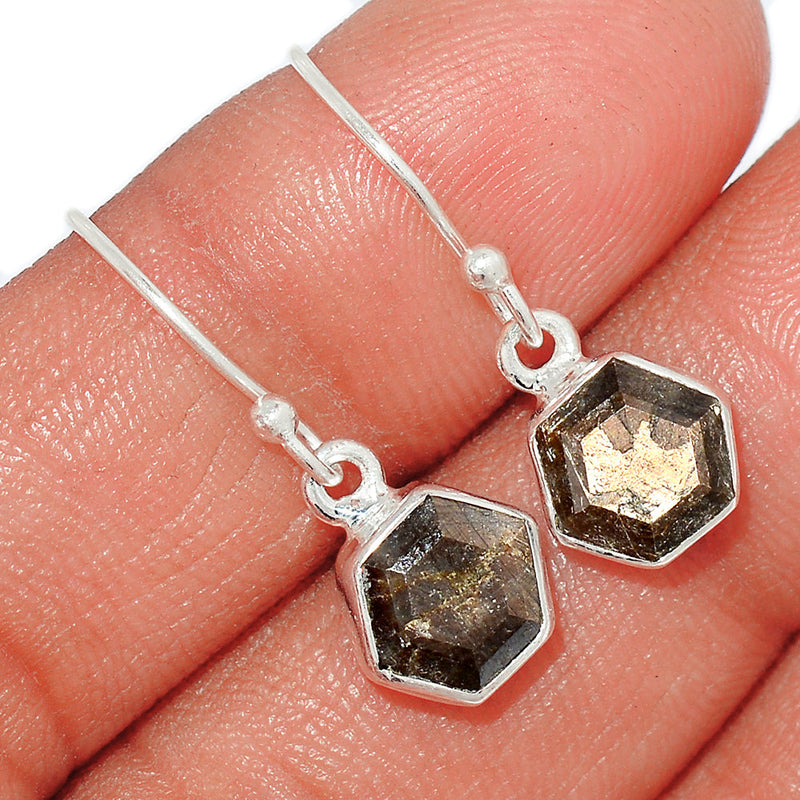 1" Zawadi Golden Sapphire Earrings - BSFE57