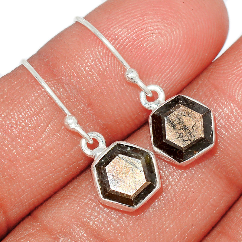 1" Zawadi Golden Sapphire Earrings - BSFE60
