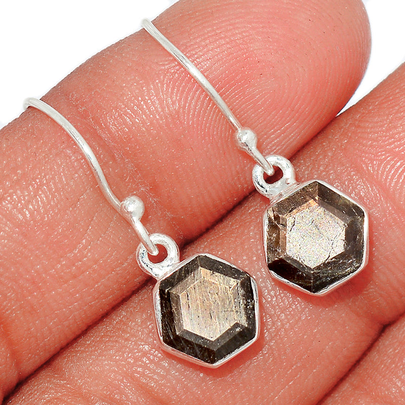1" Zawadi Golden Sapphire Earrings - BSFE66