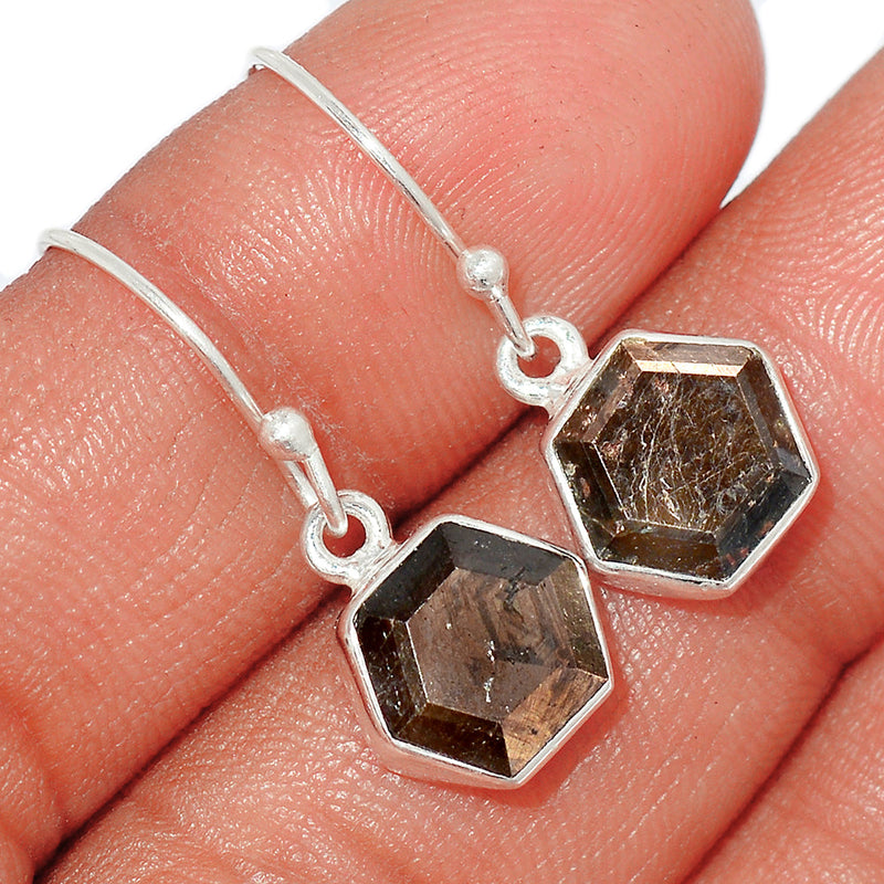 1" Zawadi Golden Sapphire Earrings - BSFE70