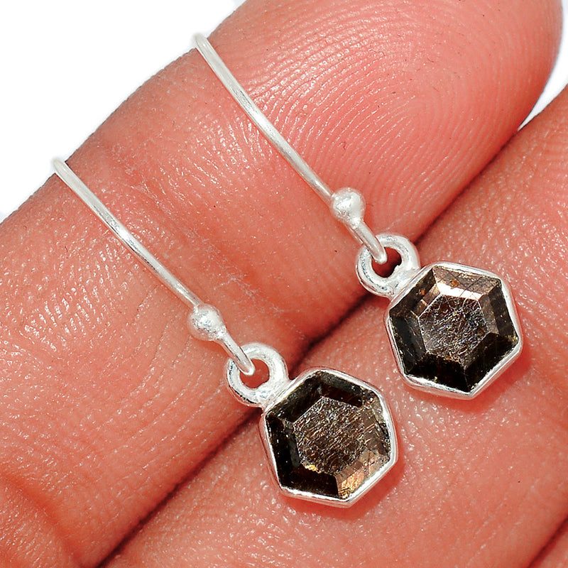 1" Zawadi Golden Sapphire Earrings - BSFE76