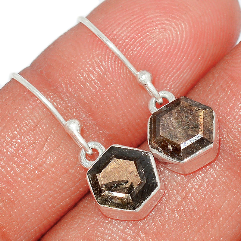 1" Zawadi Golden Sapphire Earrings - BSFE79