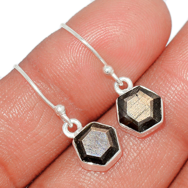 1" Zawadi Golden Sapphire Earrings - BSFE81