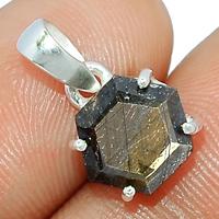 0.6"  Zawadi Golden Sapphire Pendants - BSFP189