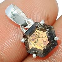 0.6"  Zawadi Golden Sapphire Pendants - BSFP192