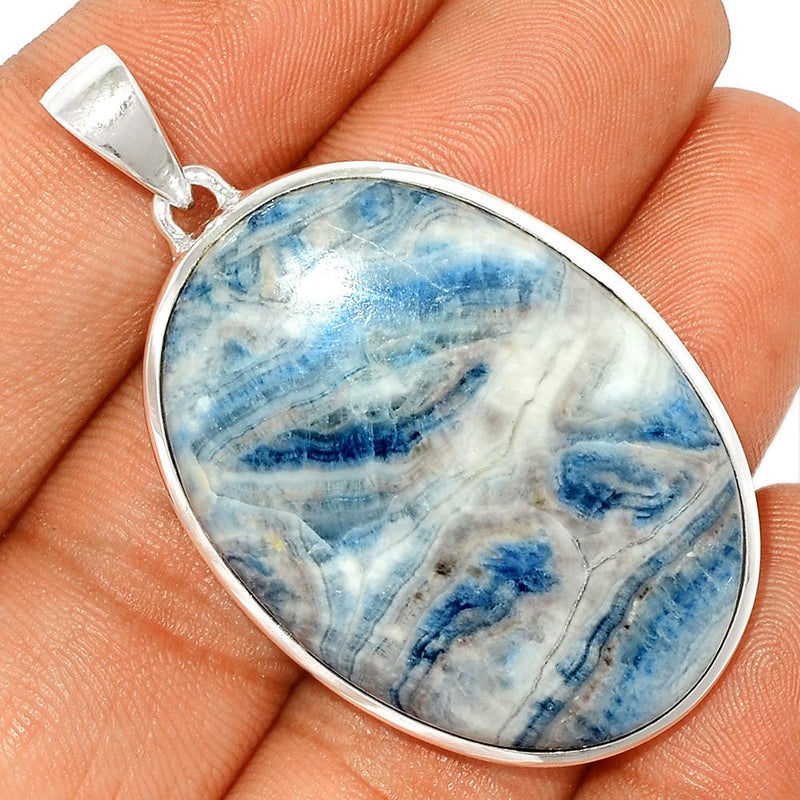 2" Blue Scheelite Pendants - BSLP573