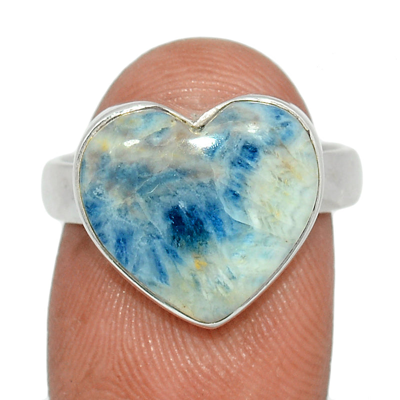 Heart - Blue Scheelite Ring - BSLR383
