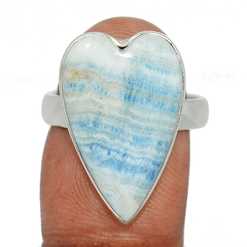 Heart - Blue Scheelite Ring - BSLR384