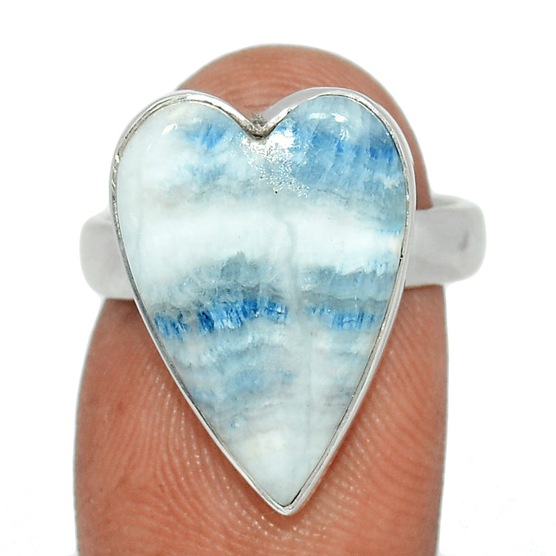 Heart - Blue Scheelite Ring - BSLR385