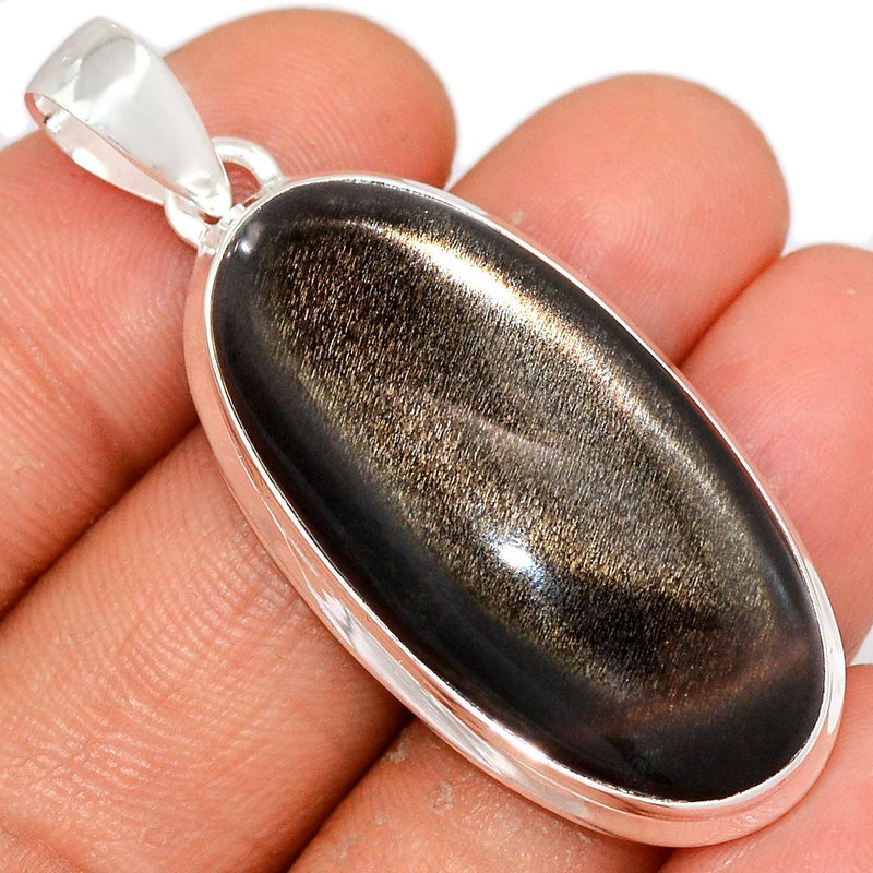 1.8" Black Sun Stone Pendants - BSNP319