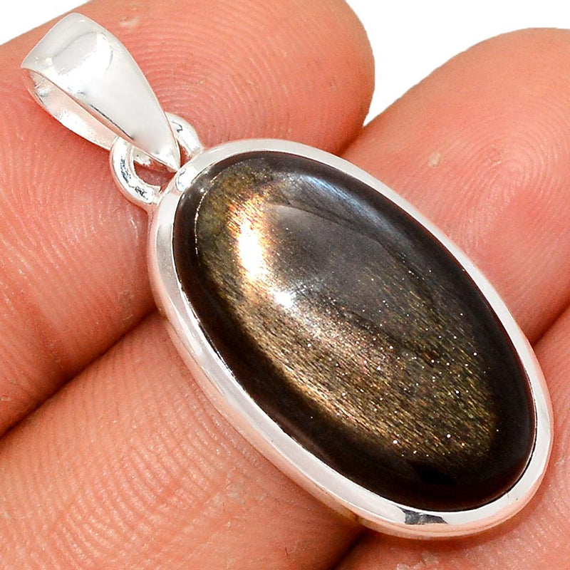 1.2" Black Sun Stone Pendants - BSNP329