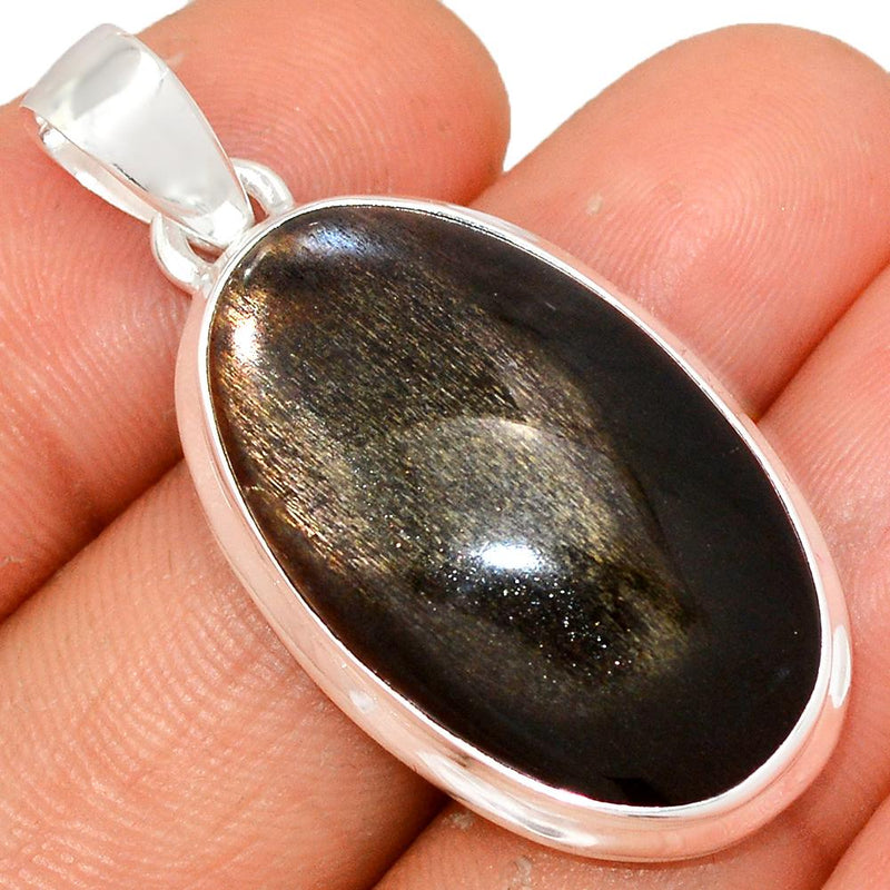 1.6" Black Sun Stone Pendants - BSNP334