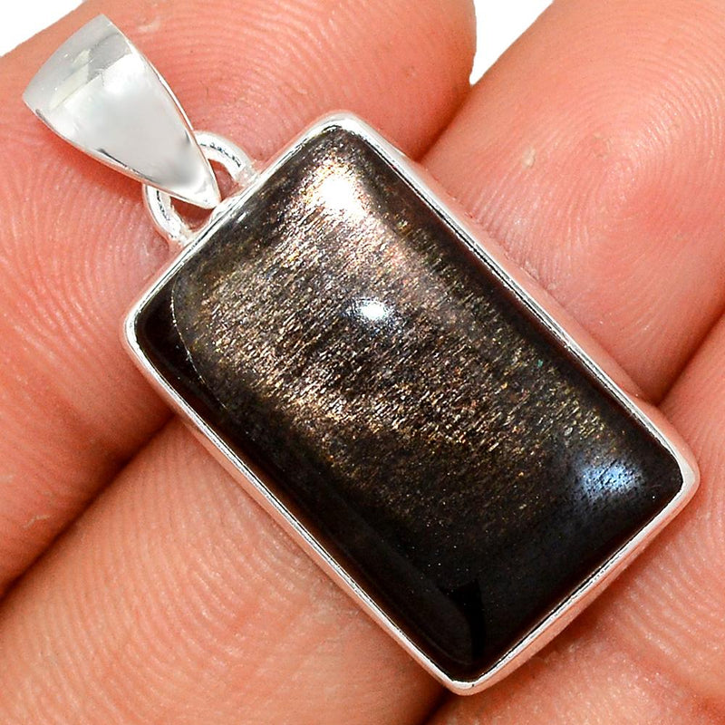 1.1" Black Sun Stone Pendants - BSNP337