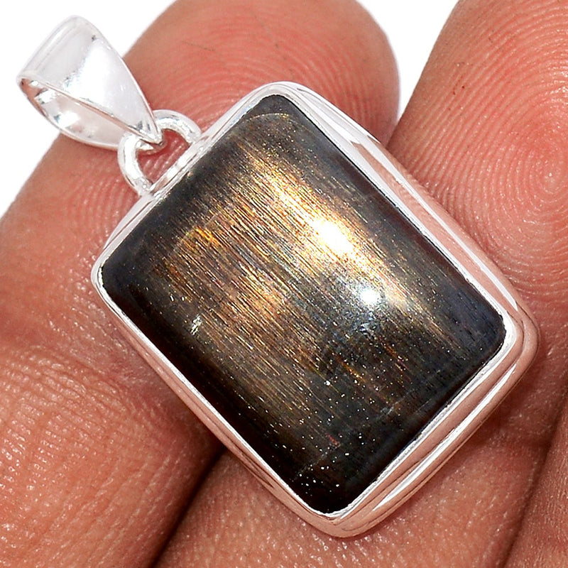 1.2" Black Sun Stone Pendants - BSNP446