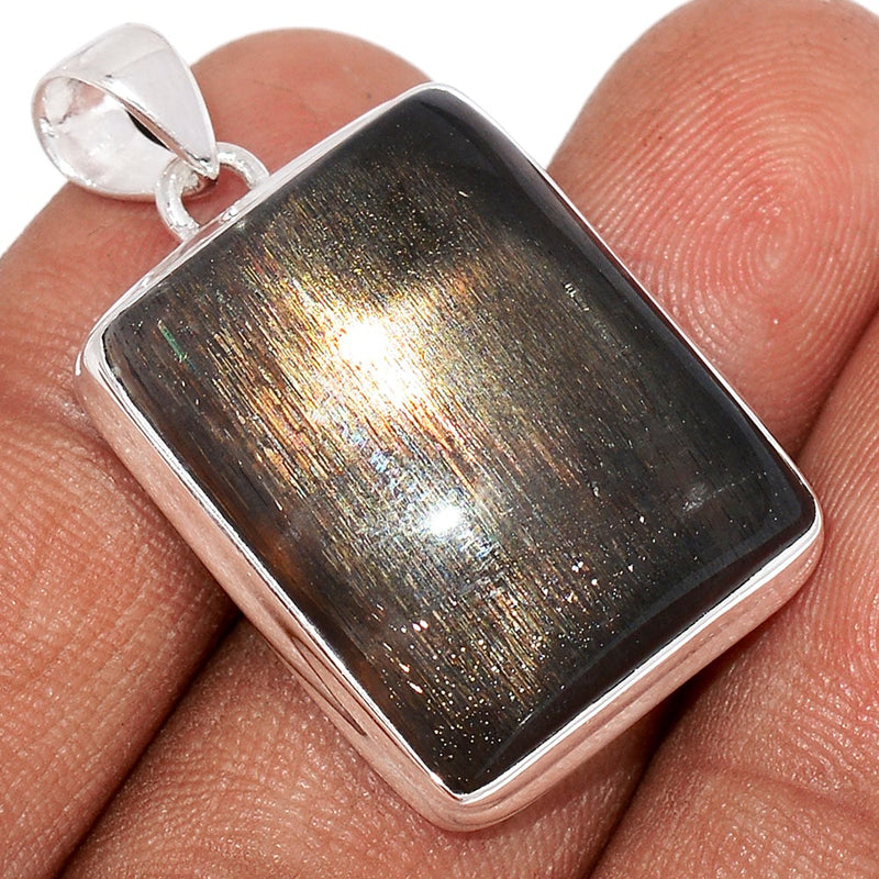 1.3" Black Sun Stone Pendants - BSNP457