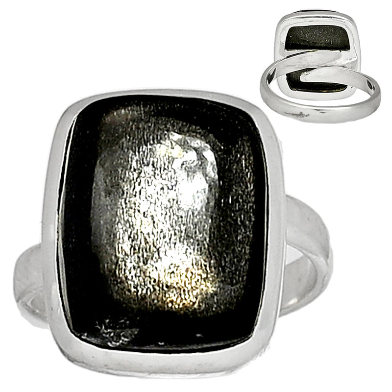 Adjustable Ring - Black Sun Stone Ring - BSNR313