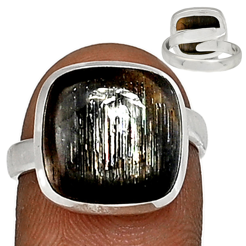 Adjustable Ring - Black Sun Stone Ring - BSNR317
