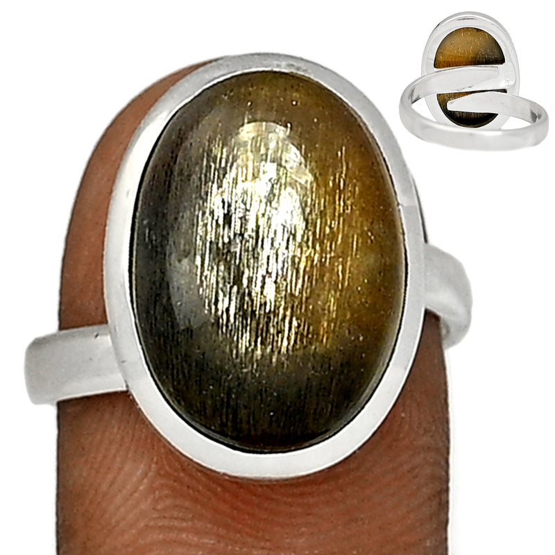 Adjustable Ring - Black Sun Stone Ring - BSNR335