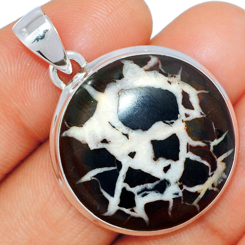 1.5" Black Septarian Pendants - BSRP129