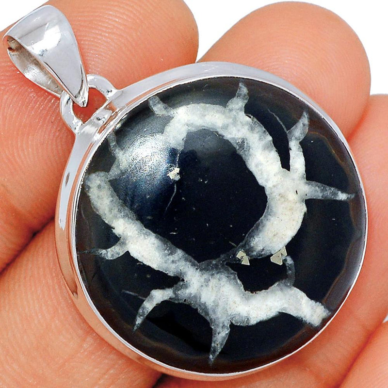 1.5" Black Septarian Pendants - BSRP155