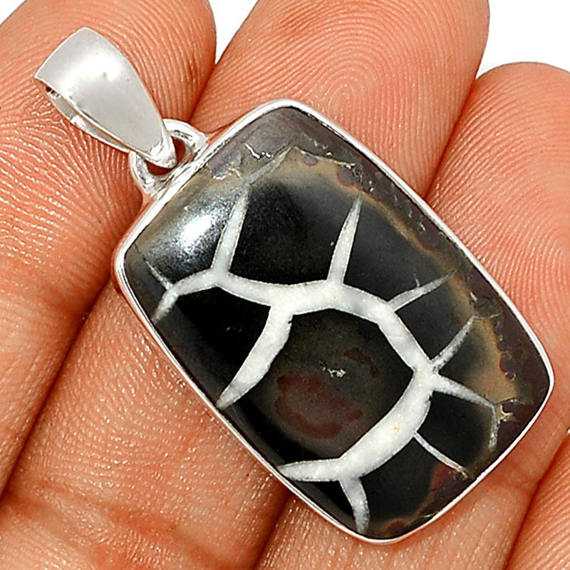 1.5"  Black Septarian Pendants - BSRP203
