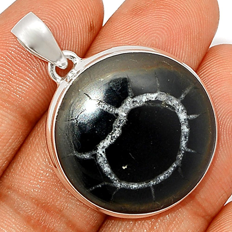 1.5"  Black Septarian Pendants - BSRP204