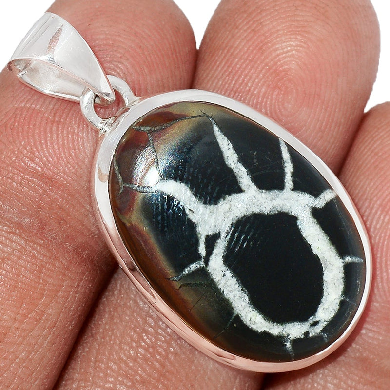 1.5" Black Septarian Pendants - BSRP216