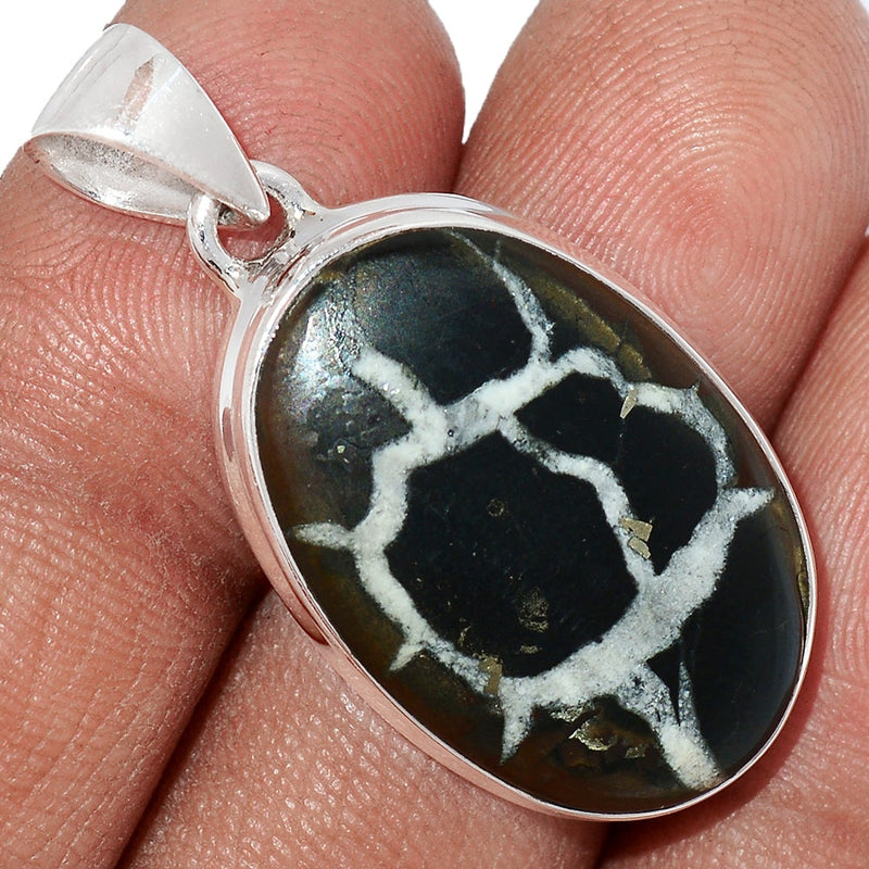 1.5" Black Septarian Pendants - BSRP225