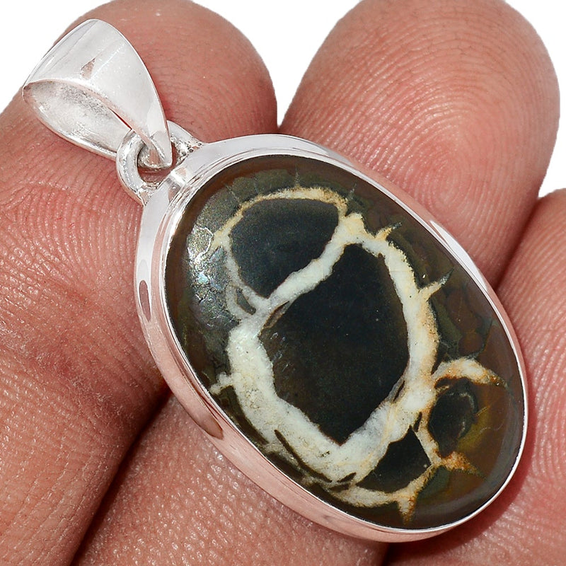 1.5" Black Septarian Pendants - BSRP227