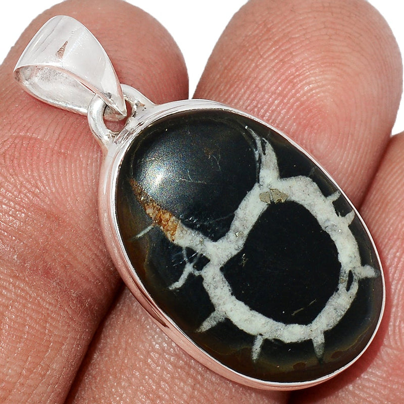 1.3" Black Septarian Pendants - BSRP230