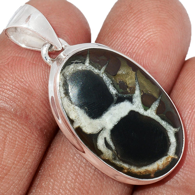 1.5" Black Septarian Pendants - BSRP235