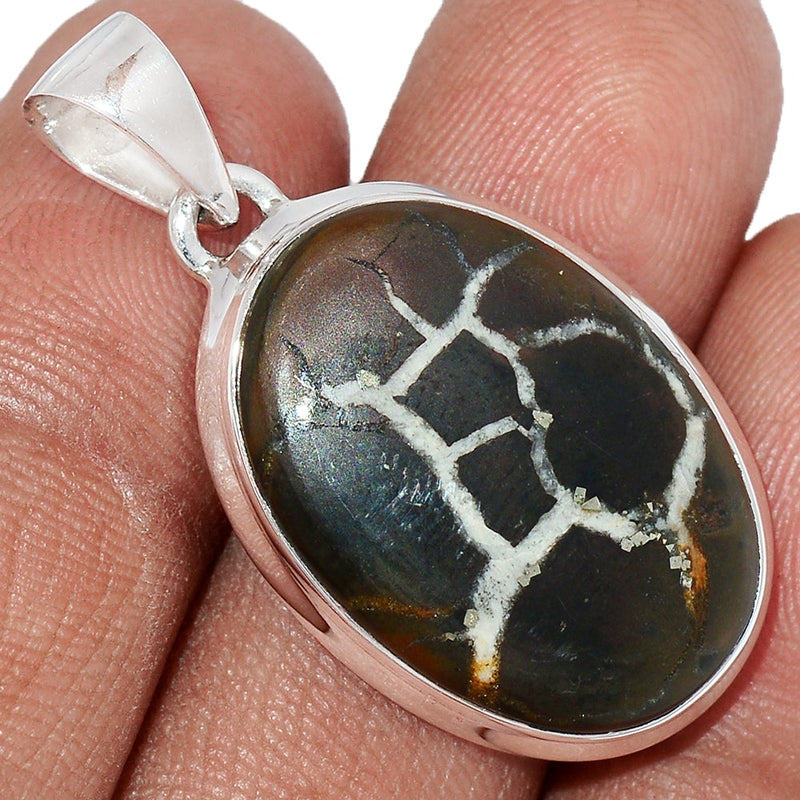1.5" Black Septarian Pendants - BSRP237