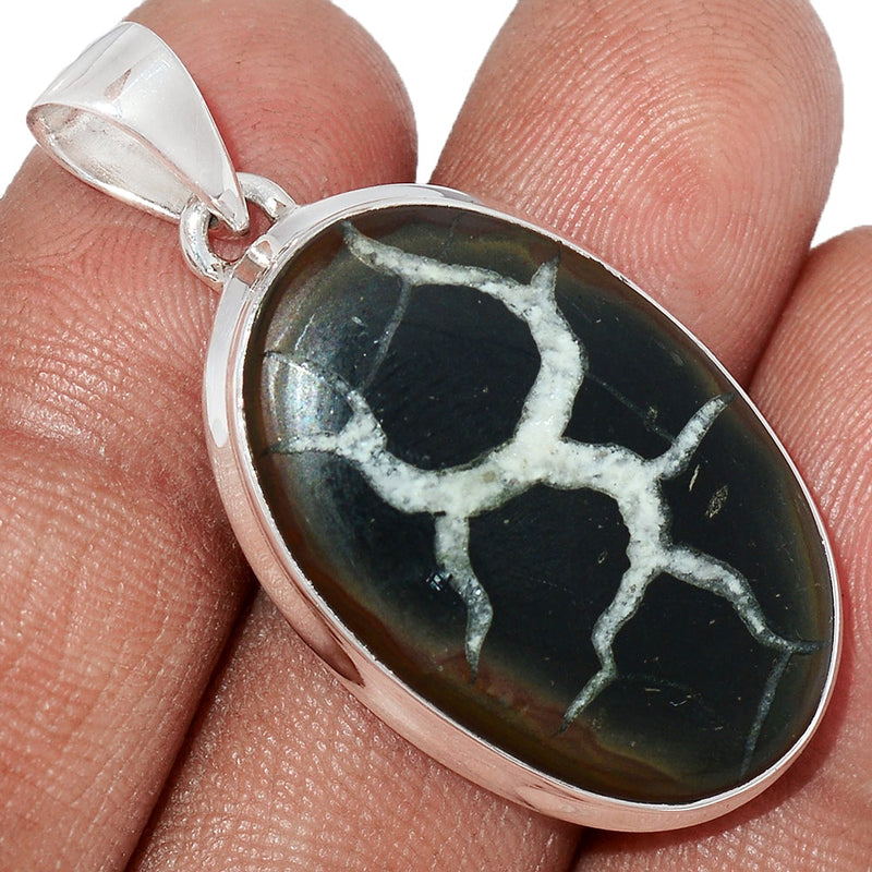 1.6" Black Septarian Pendants - BSRP238