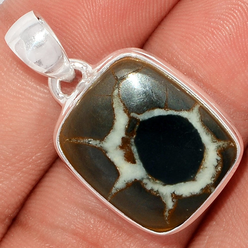 1.2" Black Septarian Pendants - BSRP284