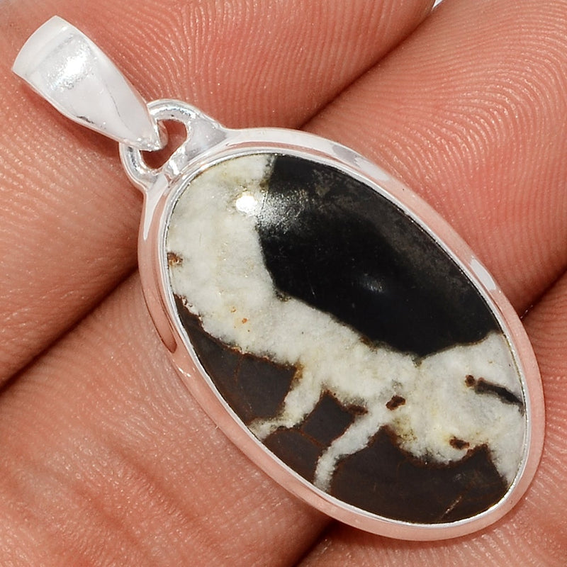 1.6" Black Septarian Pendants - BSRP287