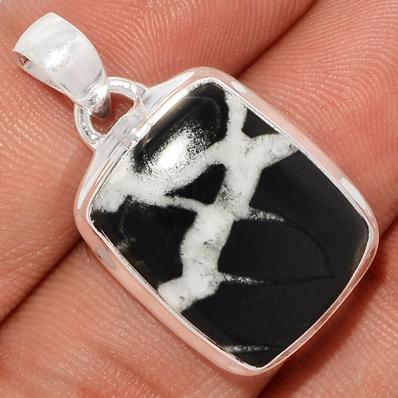 1.2" Black Septarian Pendants - BSRP297