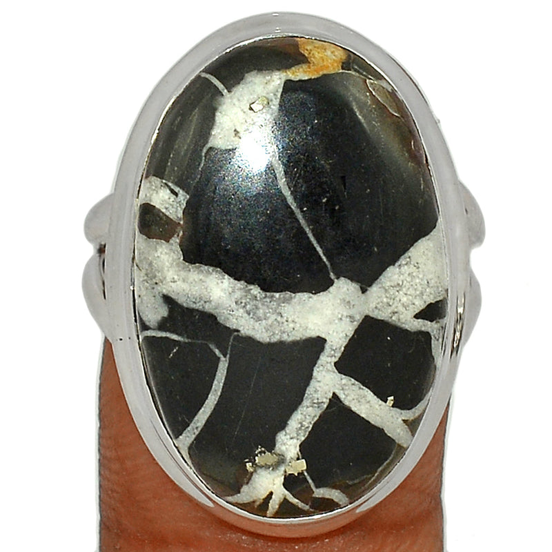 Black Septarian Ring - BSRR126