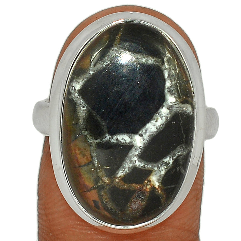 Black Septarian Ring - BSRR141