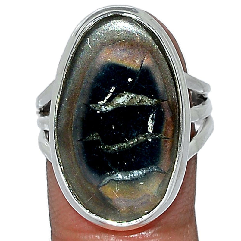 Black Septarian Ring - BSRR55