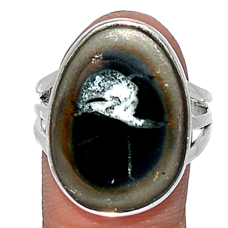Black Septarian Ring - BSRR68