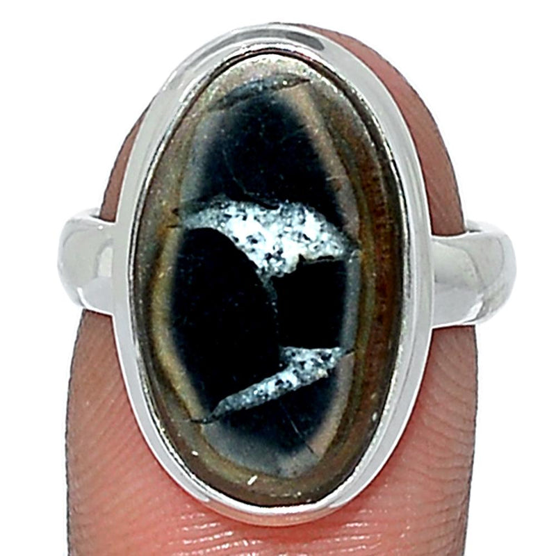 Black Septarian Ring - BSRR71