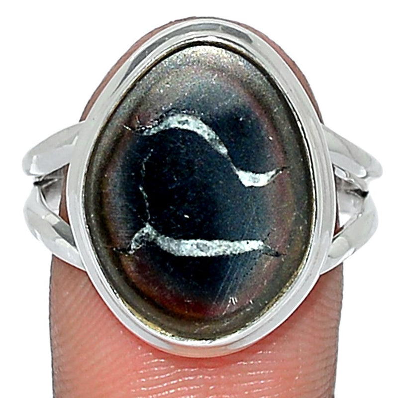 Black Septarian Ring - BSRR76