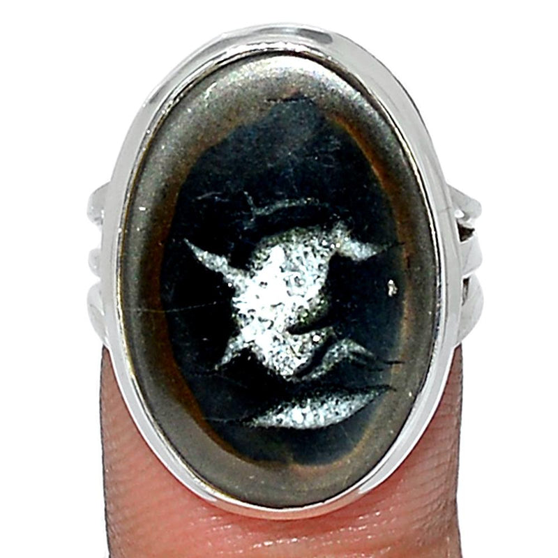 Black Septarian Ring - BSRR78