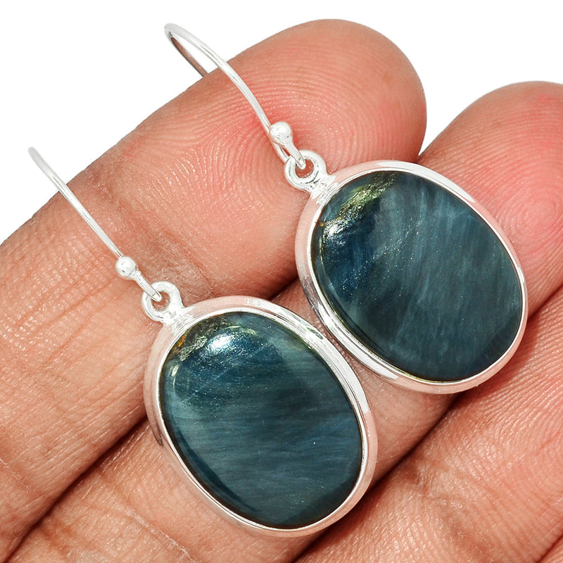 1.6" Blue Tiger Eye Earrings - BTEE250