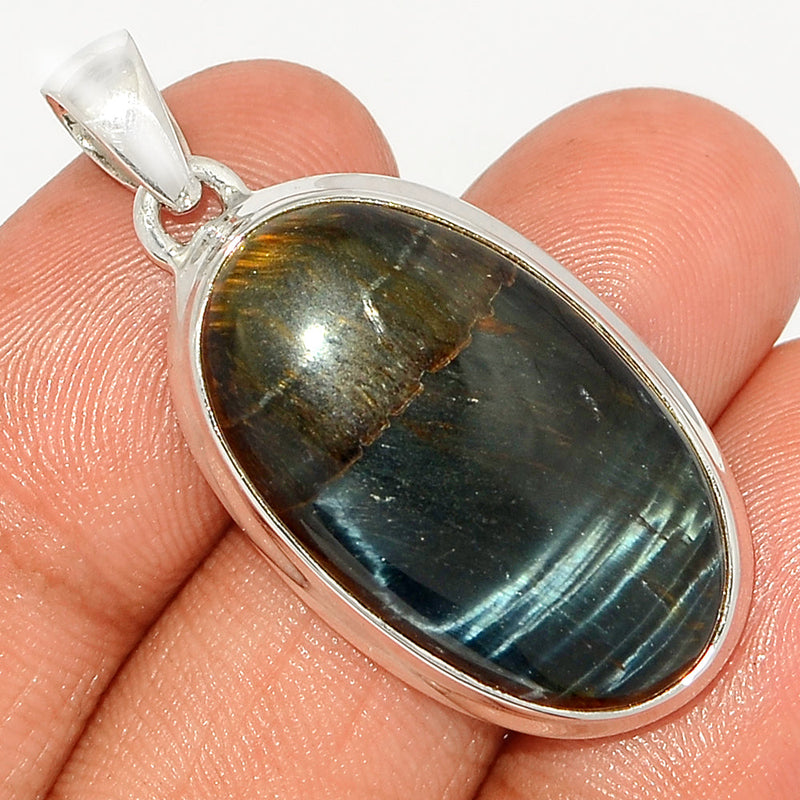 1.6" Blue Tiger Eye Pendants - BTEP1046